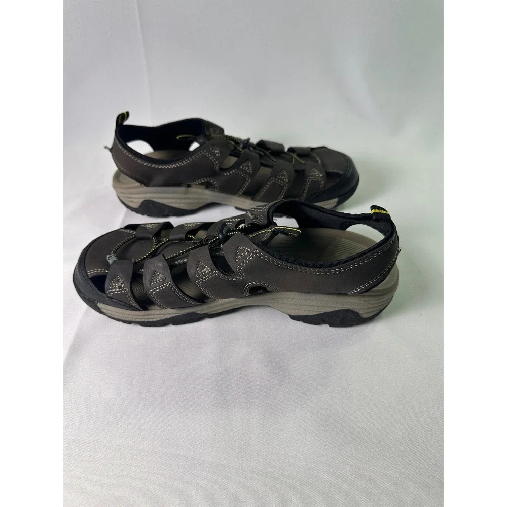 Ozark Trail Mens‎ Brown Strappy Sandals Size 10 Adjustable Outdoor Hiking